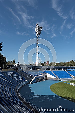 Valeriy Lobanovskyi Dynamo Stadium in Kiev, Ukraine Editorial Stock Photo