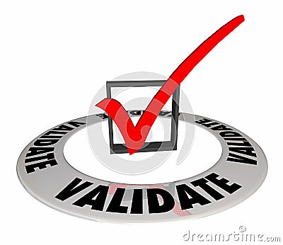 Validate Check Mark Box Confirm Stock Photo