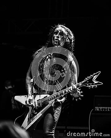 Valkyrja performing at Brutal Assault 2022 festival Editorial Stock Photo