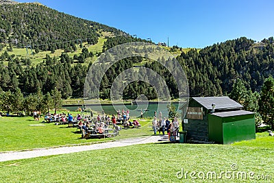 Vall de Nuria in the Catalan Pyrenees, Spain Editorial Stock Photo