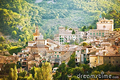 Valldemosa village in Mallorca Stock Photo