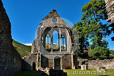 Valle Crucis Abbey at Llantysilio, Wales Stock Photo