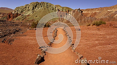 Valle de Arcoiris, San Pedro de Atacama, Chile Stock Photo