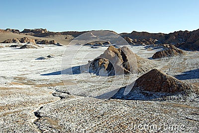 Valle de la Luna, Chile Stock Photo