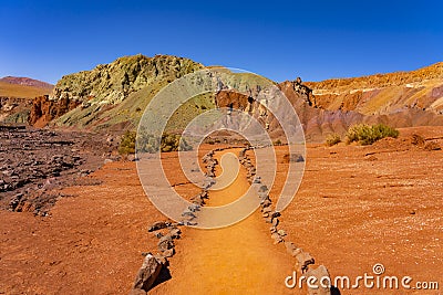 Valle del Arcoiris, San Pedro de Atacama, Chile Stock Photo