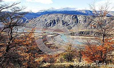 Valle del Rio de Las Vueltas Stock Photo