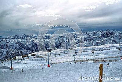 Valle Nevado Stock Photo