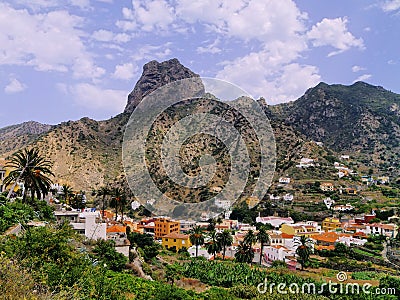 Vallehermoso on Gomera Stock Photo