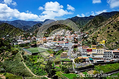 Vallehermoso, Island La Gomera, Canary Islands, Spain, Europe Stock Photo