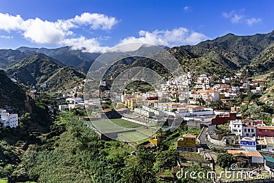 Vallehermoso on La Gomera Stock Photo