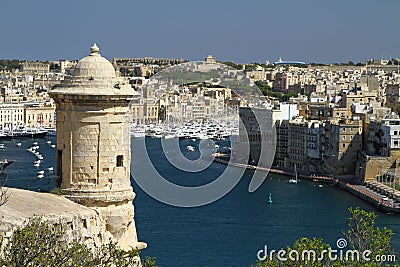 Valletta harbour Stock Photo