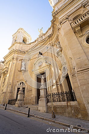 Saint Dominic's Church in Valletta, Malta Editorial Stock Photo