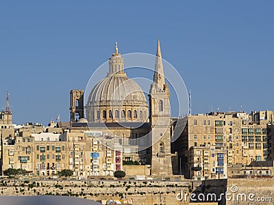 Valletta Skyline Stock Photo