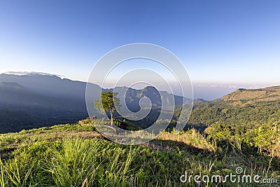 Valley below Mount Inerie Stock Photo