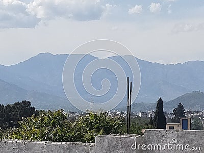 Valley betwee mountains Stock Photo