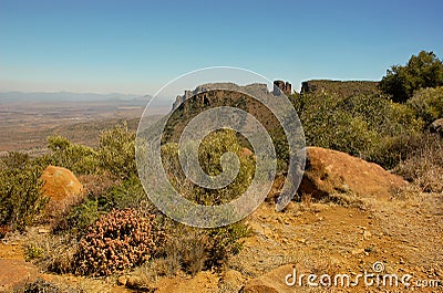 Valley of Desolation in Camdeboo Stock Photo