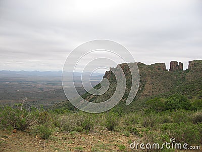 Valley of Desolation in Graaff Reinet Stock Photo