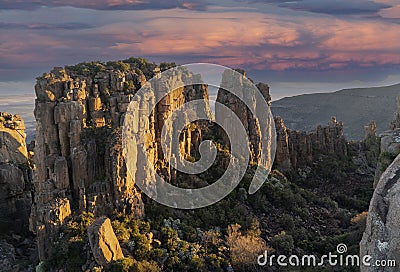 Valley of Desolation in Graaff Reinet, South Africa Stock Photo