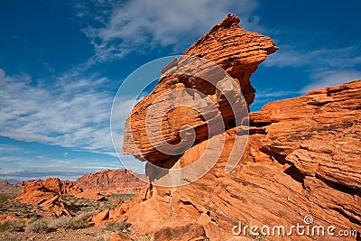 Valley of Fire State Park in Nevada Stock Photo