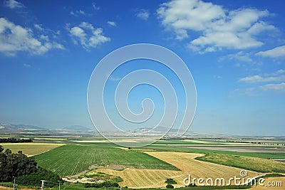 Valley of Jezreel from Carmel Stock Photo