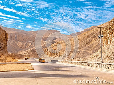 Valley of the Kings the burial place of Egyptian Pharaohs Stock Photo