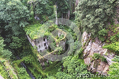 Valley of Mills, in Sorrento, Amalfi. Italian landscape Stock Photo