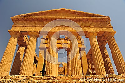 Valley of the temples in agrigento Stock Photo