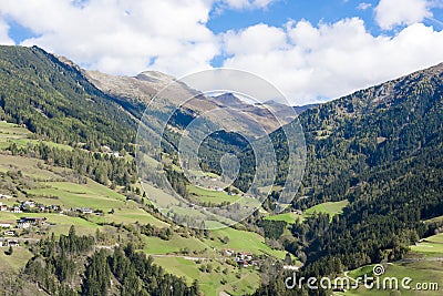 Valley in Tyrol Stock Photo