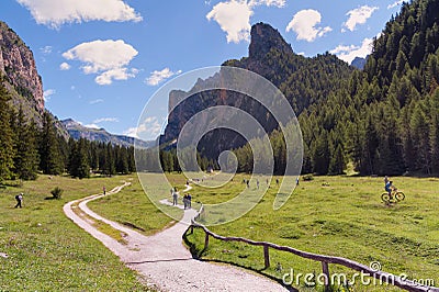 Vallunga, Selva di Val Gardena, Italy Stock Photo