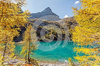 Valmalenco IT - Lagazzuolo Lake Stock Photo