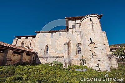 Valpuesta ancient monastery, origin of the spanish lenguage. Bur Stock Photo