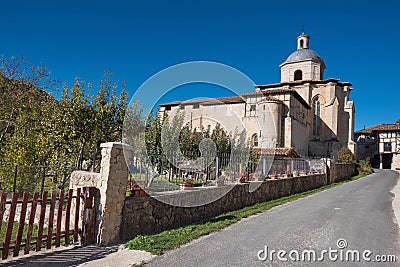 Valpuesta ancient monastery, origin of the spanish lenguage. Bur Stock Photo