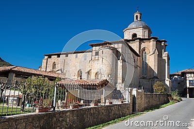 Valpuesta ancient monastery, origin of the spanish lenguage. Bur Stock Photo