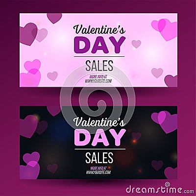 Valrntines day flyer with red background layout for printing Vector Illustration