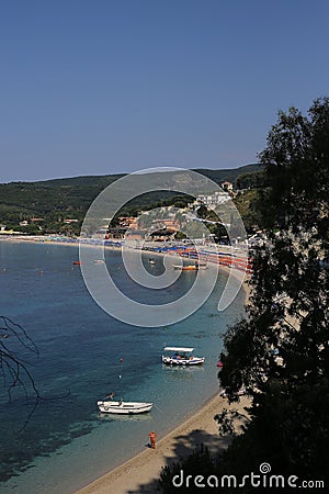 Valtos beach in Parga Stock Photo