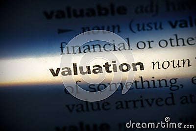 Valuation Stock Photo