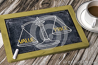 Value price concept Stock Photo