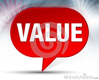 Value Red Bubble Background Stock Photo