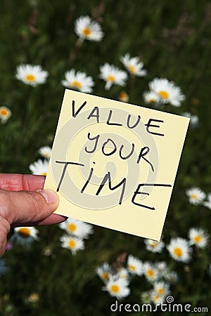 Value your time Stock Photo