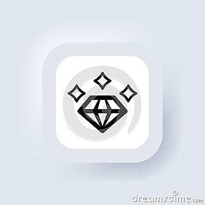 Values person and collaborating. Vector, icon. Diamond. Core Values icons. Our values button. Conveying Integrity. Thinking ideas Vector Illustration