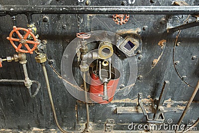 Engine room in Liberty Ship Editorial Stock Photo