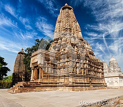 Vaman Temple in Khajuraho Stock Photo
