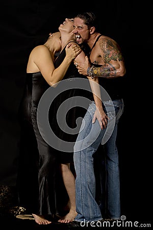 Vampire Bite Stock Photo