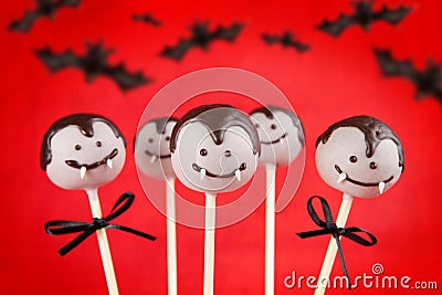 Vampire cake pops Stock Photo