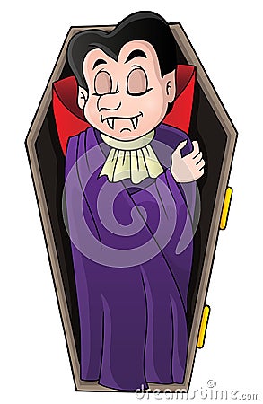 Vampire theme image 3 Vector Illustration