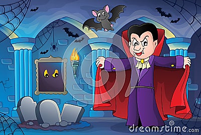 Vampire theme image 7 Vector Illustration