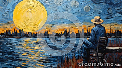 Memories Of Van Gogh: Stepping Into The Brabant Painting Stock Photo