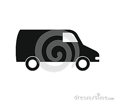 Van icon illustrated in vector on white background Stock Photo