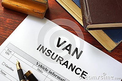 VAN insurance form Stock Photo