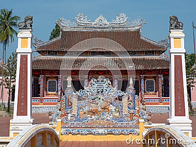 Van Mieu Confucius Temple in Hoi An, Vietnam Stock Photo